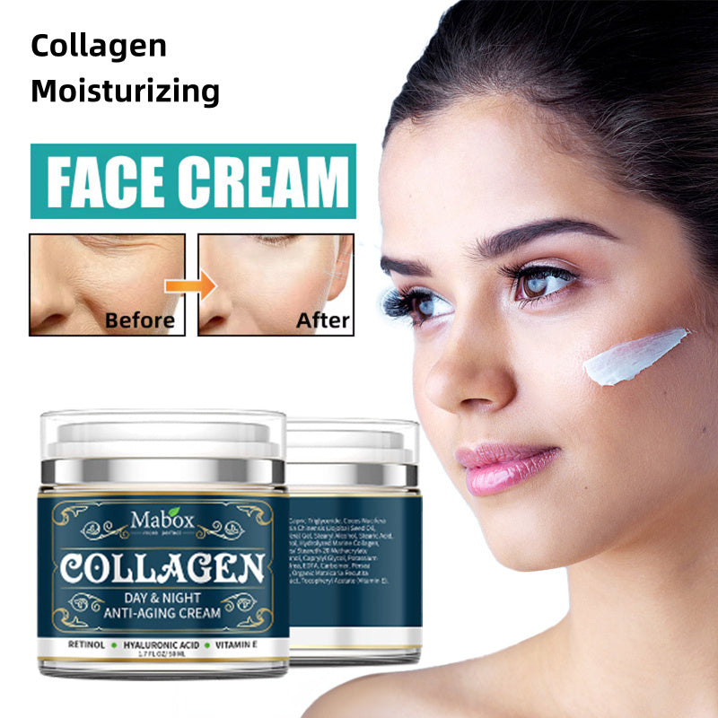 Kollagen Feuchtigkeitsspendende Gesichtscreme Hautpflegeprodukte Anti-Aging-Gesichtscreme Feuchtigkeitsspendende Faltenentferner