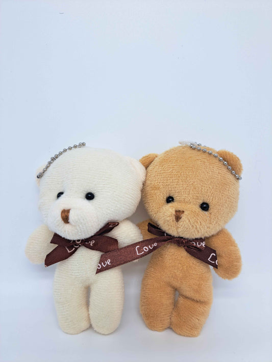 Mini Teddy Bear Keychain - Cute Plush for Bag or Gift - 12CM