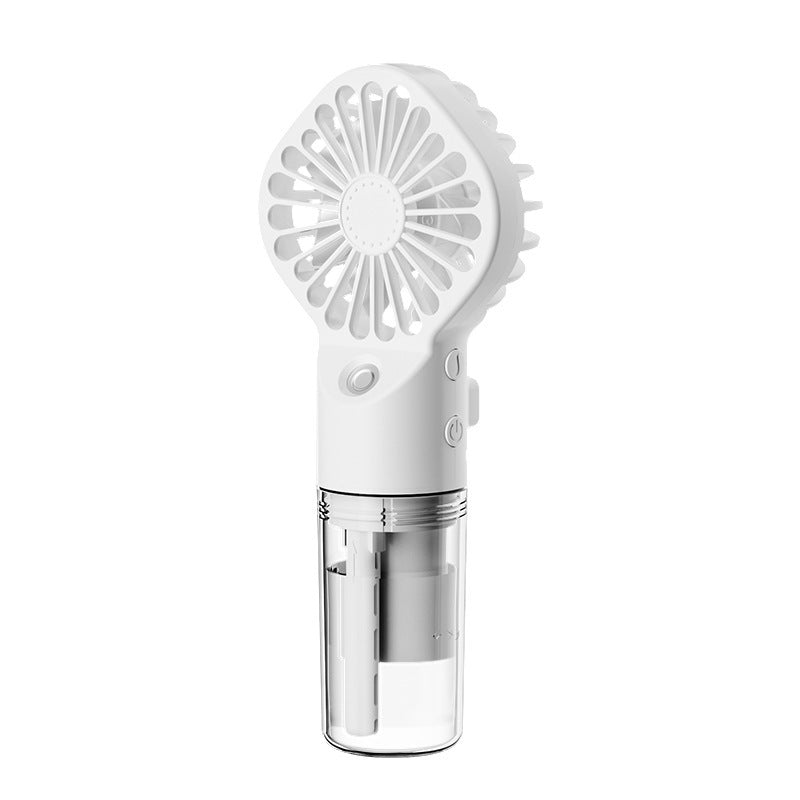 Portable Handheld Spray Fan 4-Speed Water Spray Mist Fan Summer Cooling Artifact USB Charging Summer Supplies Outdoor Mini Fan