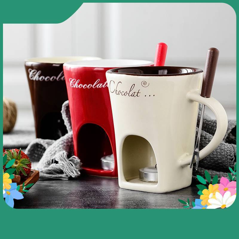 Fondue Mok Set Persoonlijke Mini Fondue Potten Chocolade Kaas IJs Fondue Maker Kit Individuele Boter Smeltbeker Kleine Warmer Keuken Gadgets