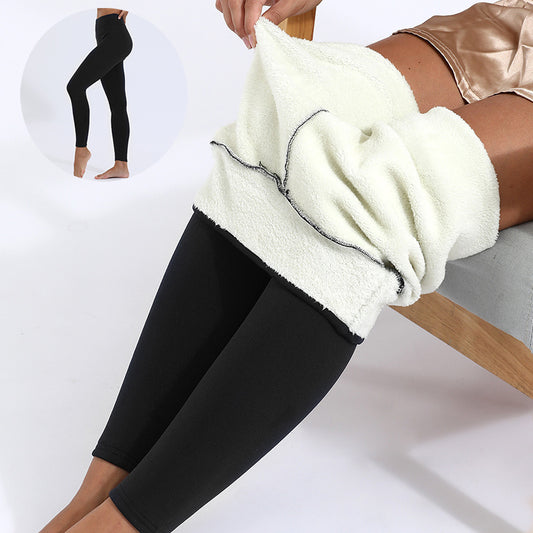 Winter Leggings Warme Dicke Hohe Stretch Lamm Kaschmir Leggins Dünne Fitness Frau Hosen