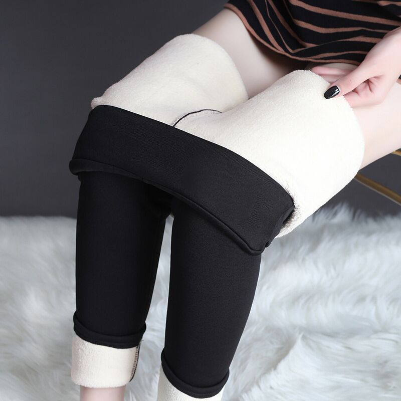 Winter Leggings Warme Dicke Hohe Stretch Lamm Kaschmir Leggins Dünne Fitness Frau Hosen