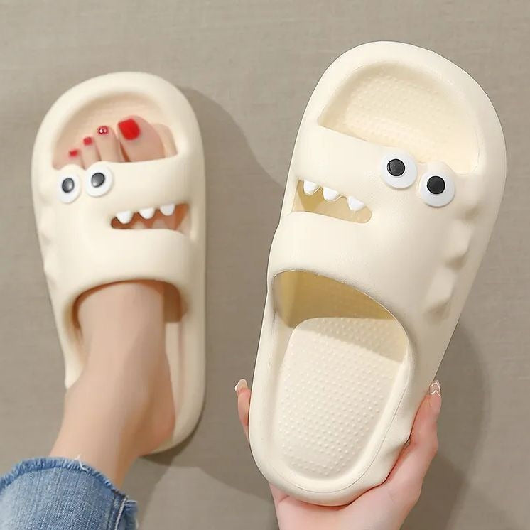 Schattige Cartoon Pantoffels Voor Vrouwen Mannen Binnen En Buiten Antislip Dikke Zolen Vloer Badkamer Pantoffels Mode Huisschoenen