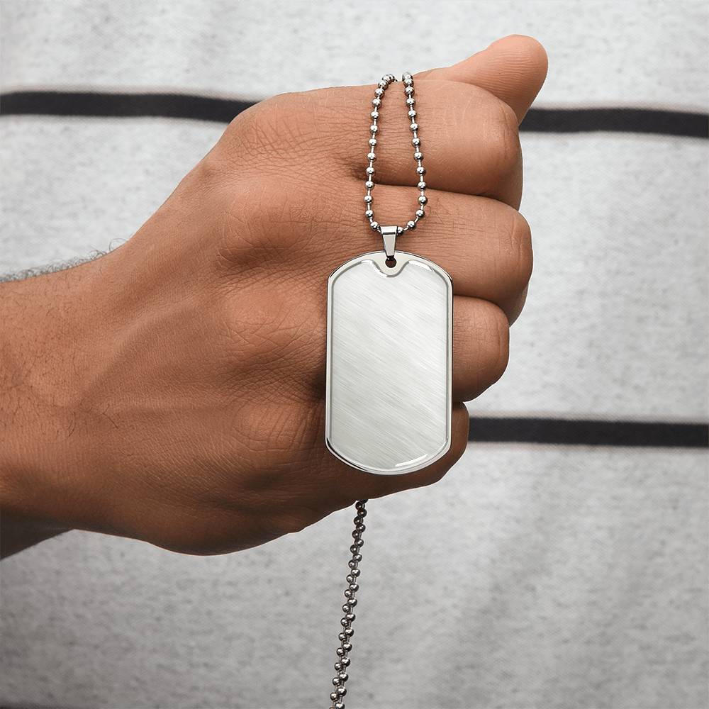 Luxury Graphic Dog Tag Necklace