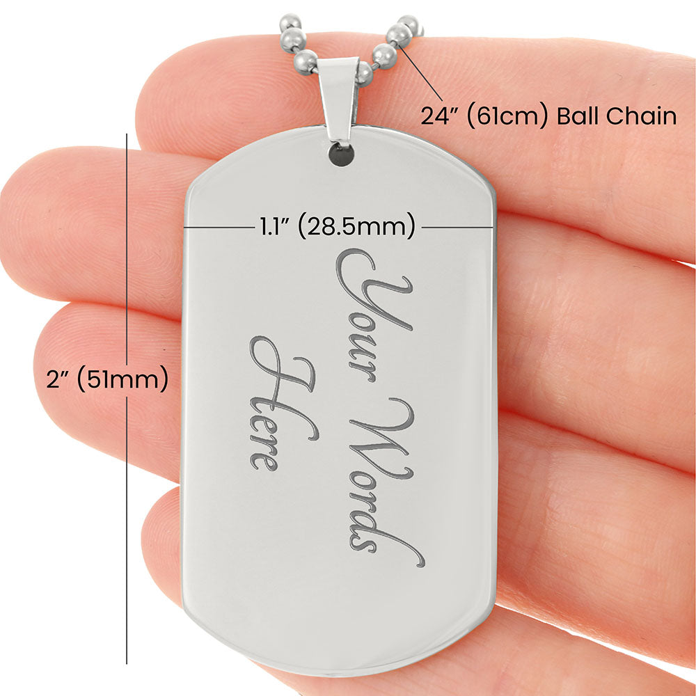 Luxury Graphic Dog Tag Necklace