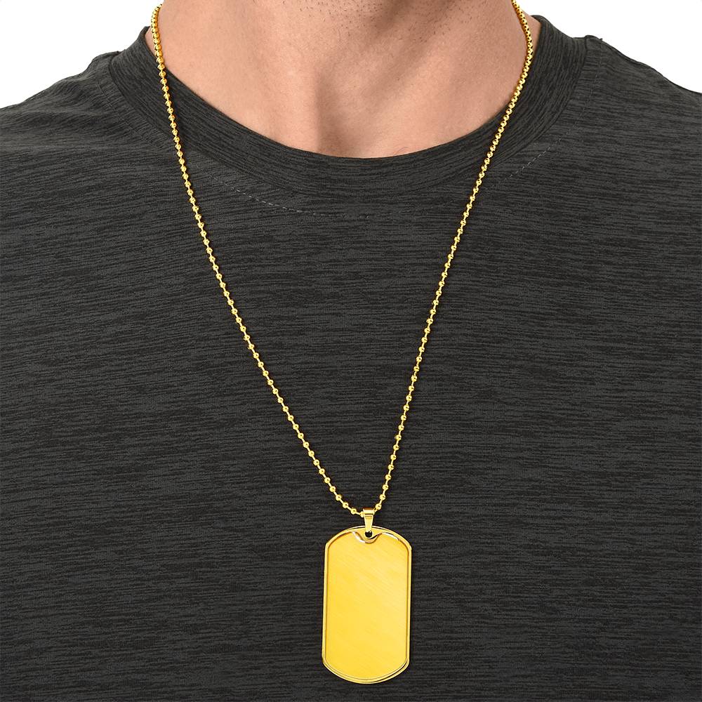 Luxury Graphic Dog Tag Necklace