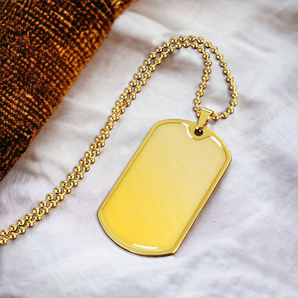 Luxury Graphic Dog Tag Necklace