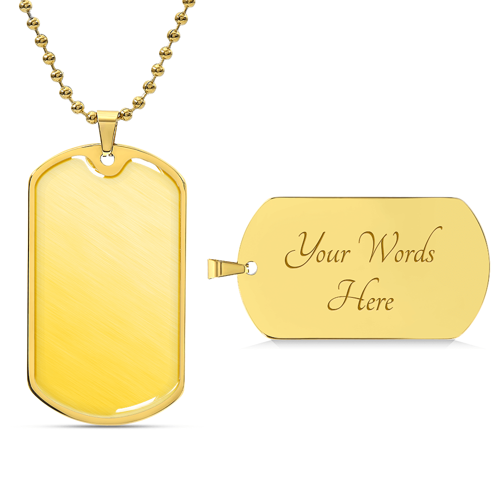 Luxury Graphic Dog Tag Necklace