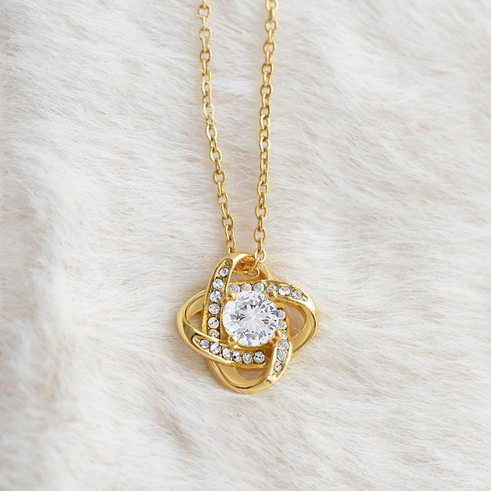 Love Knot Necklace (Yellow & White Gold Variants)