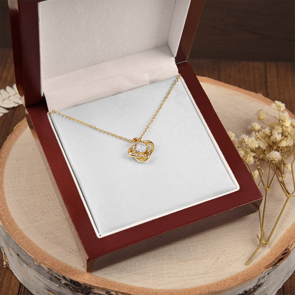 Love Knot Necklace (Yellow & White Gold Variants)