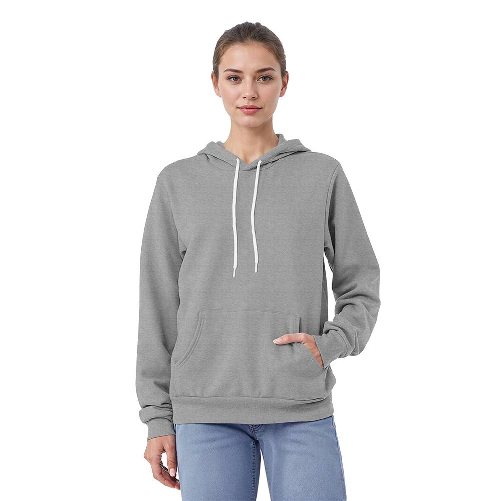 Bella + Canvas 3719 Unisex Pullover Hoodie Voorkant Print