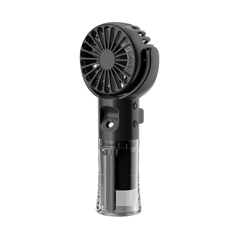 Portable Handheld Spray Fan 4-Speed Water Spray Mist Fan Summer Cooling Artifact USB Charging Summer Supplies Outdoor Mini Fan