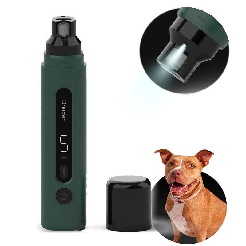 Dog Nail Grinder Electric Pet Nail Trimmers Rechargeable Cat Nail Grinders Super Quiet With 5-Speed Setting For Small Medium Large Dogs Cats Claw Care