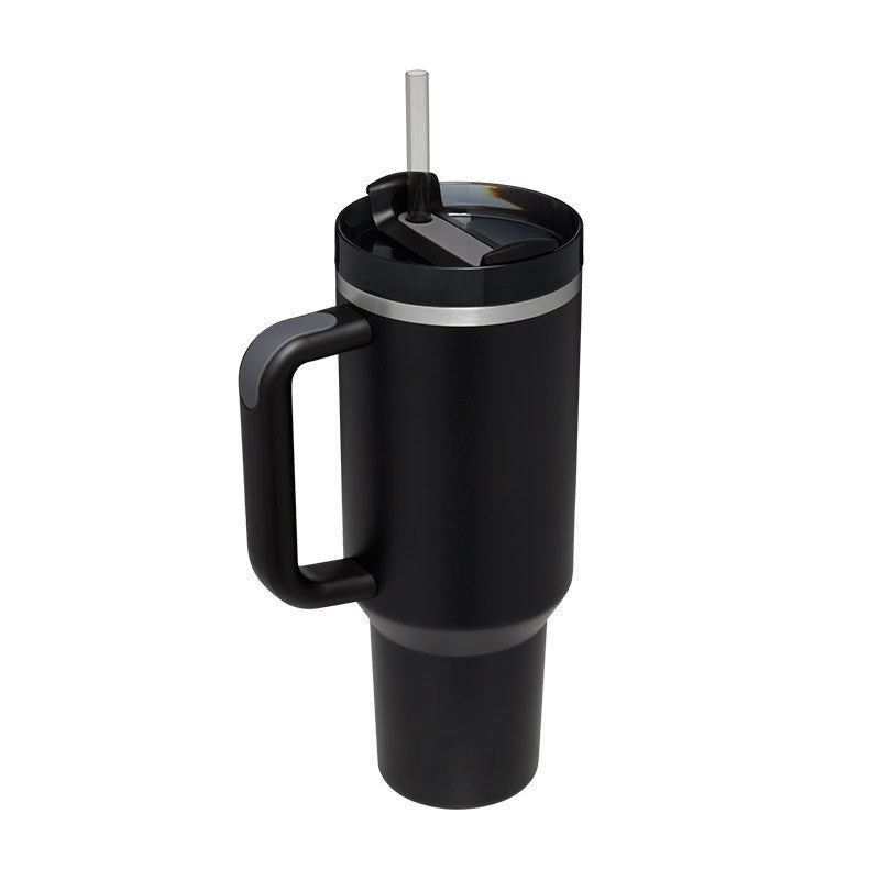 40 Oz Tumbler met handvat, rietje, geïsoleerd, roestvrij staal, morsbestendig, vacuüm koffiebeker Tumbler met deksel, taps toelopende mok, cadeaus voor Valentijnsliefhebbers, geschikt voor in de auto, sportschool, kantoor, reizen