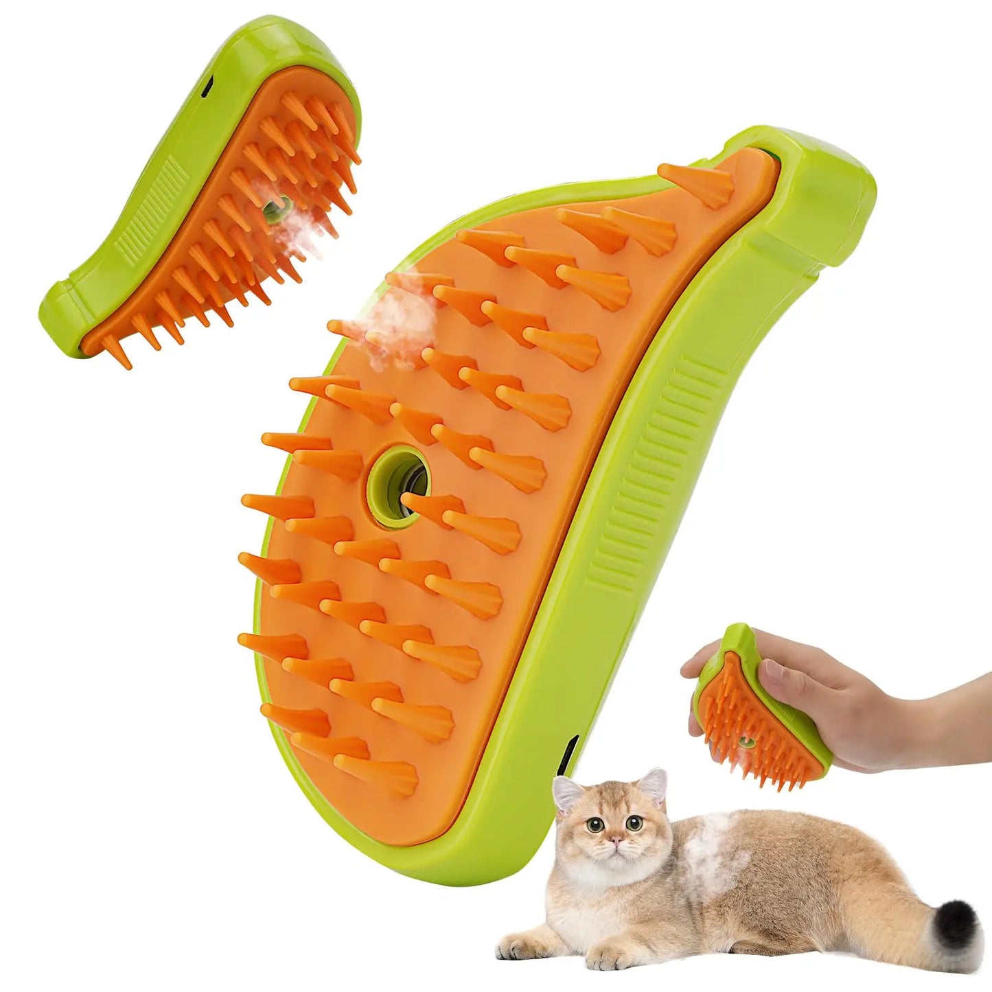 3 In 1 Huisdier Stoomborstel Kat Hond Reiniging Stomende Spray Massage Schoonheidskam Ontharing Verzorgingsbenodigdheden Huisdieren Accessoires